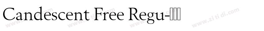 Candescent Free Regu字体转换
